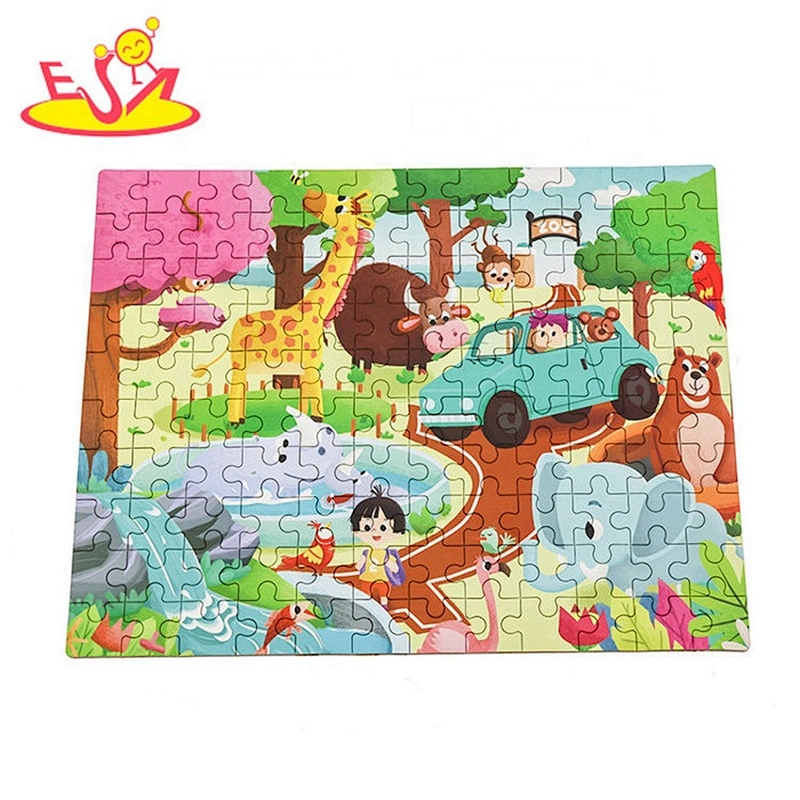 2019 New hottest preschool wooden kids mosaic puzzles for education W14N008