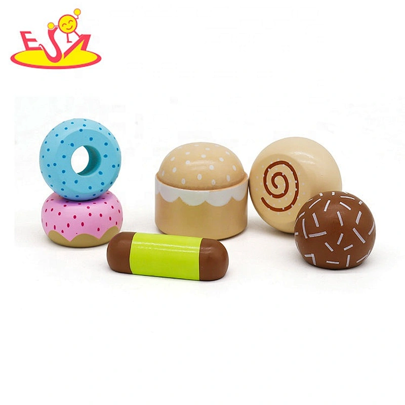 2019 New arrival educational wooden blue kitchen toy for kids W10C404B