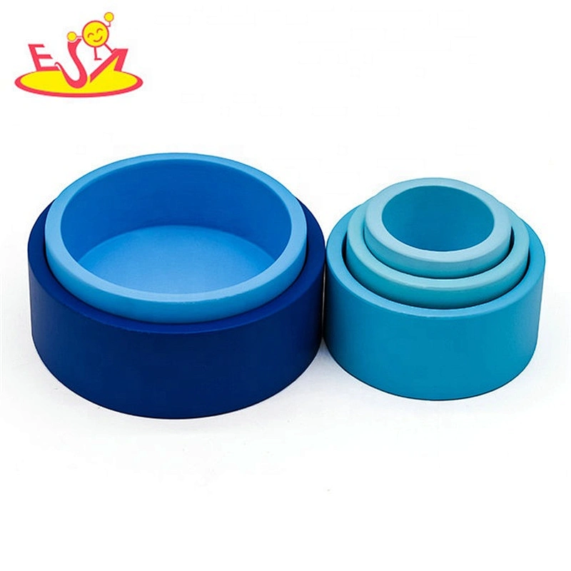 2019 New arrival educational wooden stacking and nesting toys for kids W13D204B