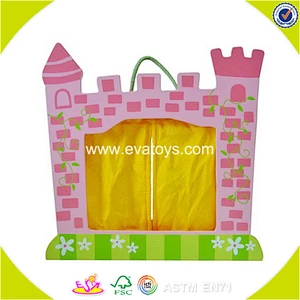 wholesale red wooden theatre toy,beautiful wooden knock toy theatre toy,great children wooden theatre toy W10D102