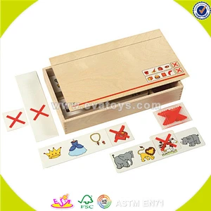 wholesale pretty children wooden domino game toy new fashion wooden domino game toy kids domino game toy W15A056