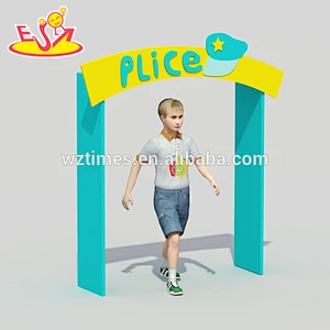 Wholesale children storage shelf wooden kids indoor playhouse best design wooden kids indoor playhouse W08C183
