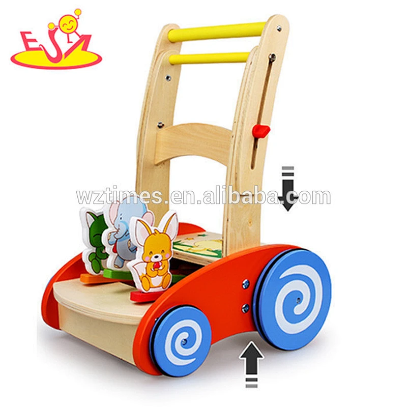 hölzernes Babywanderer des lustigen hölzernen Babywanderer hölzerner Multifunktionsläufer W16E026