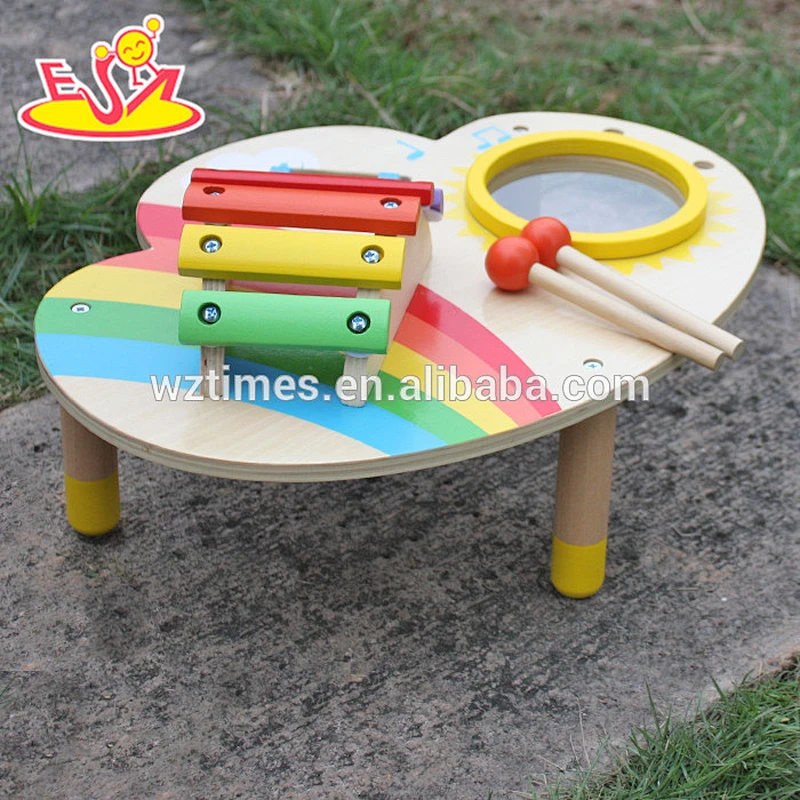Wholesale cheap wooden baby musical toys for preschooler W07A104