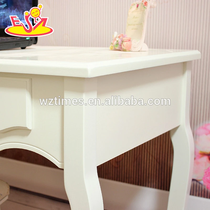 2018 New design wooden bedroom vanity furniture high quality solid wooden youth bedroom vanity furniture W08G192