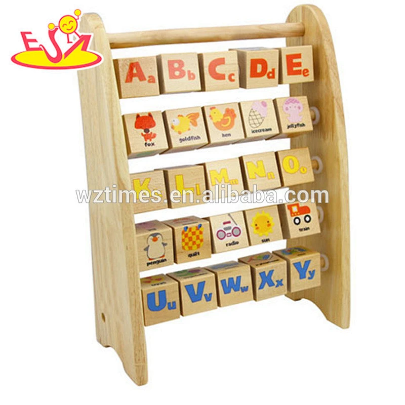 wholesale new fashion children wooden educational Letters toy W12C010