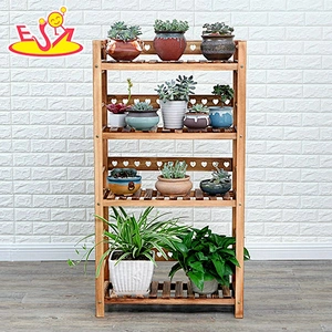 Wholesale multi-tiers wood flower shelf for garden decoration W08H108