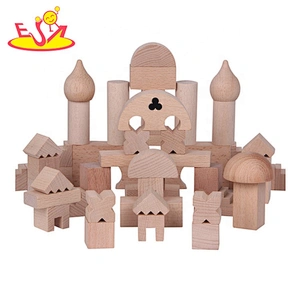 2019 High quality 52PCS educational wooden building toys for boys W13A153