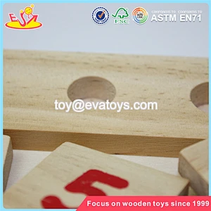 Wholesale hot math teaching aid wooden number learning toy preschool wooden number learning toy W12E002