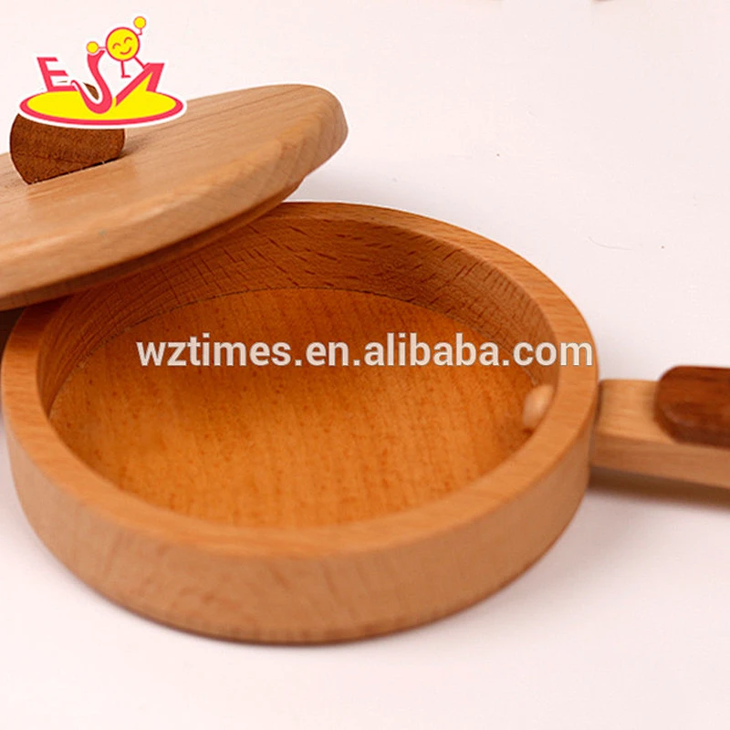 Wholesale hot sale 16 pcs role play toy children wooden kitchenware toy for fun W10B127
