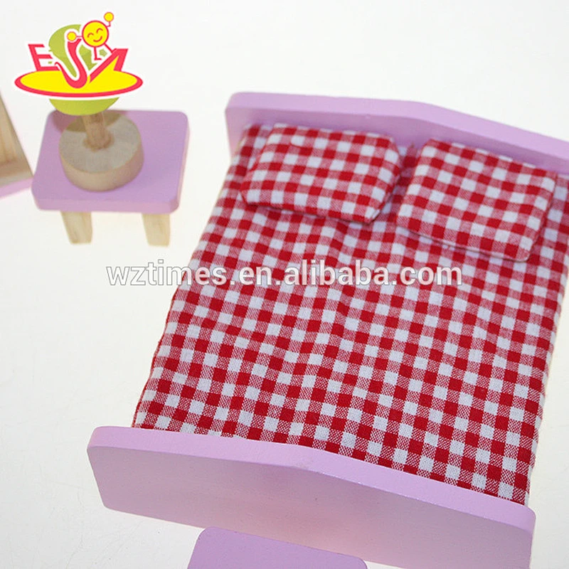 2018 New arrival lovely wooden house furniture for doll house W06B026