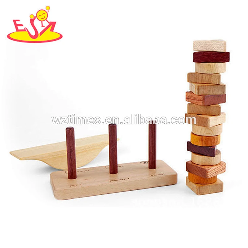 2018 großhandel neue design holzstapelblöcke am besten balancieren holzstapelblöcke beliebte holzstapelblöcke W13D142