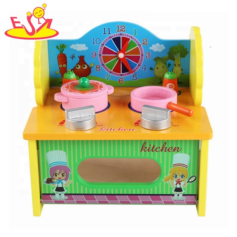 2019 Newly released kids wooden small kitchen toys for wholesale W10C420