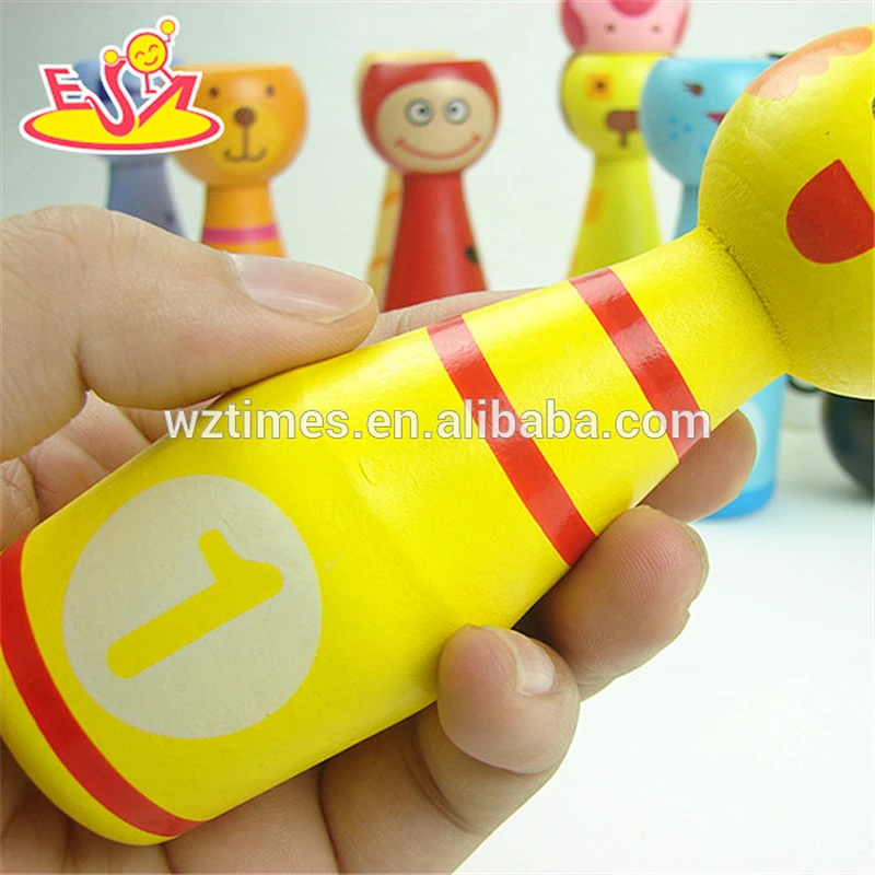 wholesale newly 13PCS wooden toys bowling new fashionable 13PCS wooden toys bowlin W01A125