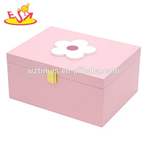 2018 wholesale pink wooden kids storage boxes high quality wooden kids storage boxes best wooden kids storage boxes W08C175