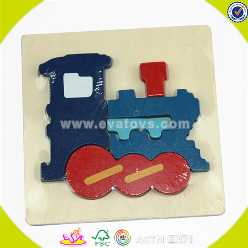 Wholesale cheap baby wooden apple jigsaw toy simple style wooden apple jigsaw toy best gift kids puzzle W14G001