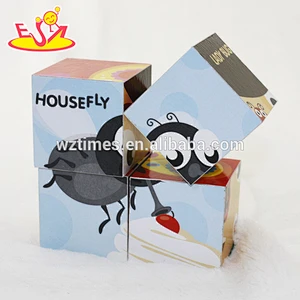 wholesale cheap children wooden block puzzle for education W14F051