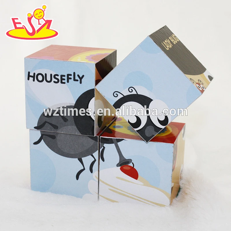 wholesale cheap children wooden block puzzle for education W14F051