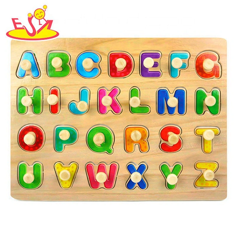 2019 New design educational wooden geometric match puzzle for kids W14M171