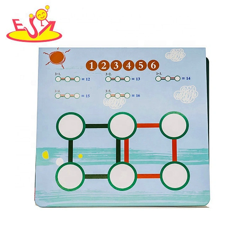 2019 Best quality educational math wooden number games for preschoolers W12E019