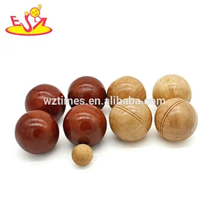 Most popular children wooden outdoor ball for throwing W01A306