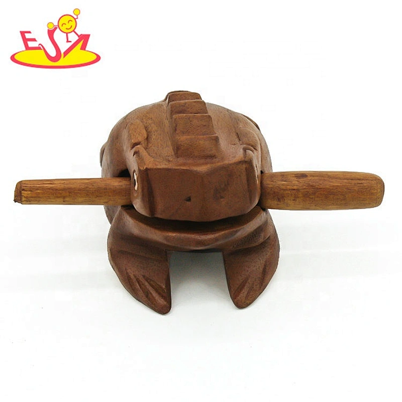 New items frog shaped wooden temple block instrument for wholesale W18A041