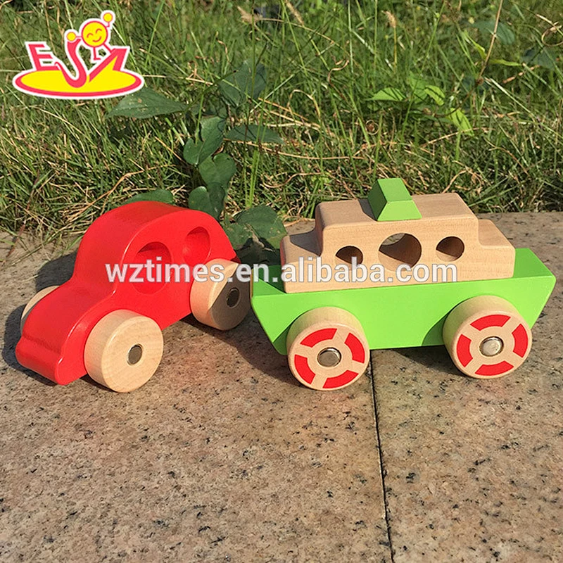 most popular children's wooden toy vehicle for wholesale W04A204