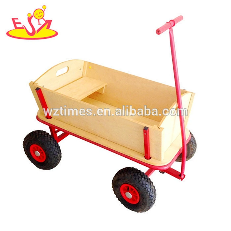 Hot sale early learning children wooden carriage stroller W16A028