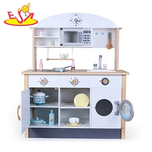 Most popular big wooden toddler kitchen play set for pretend play W10C497