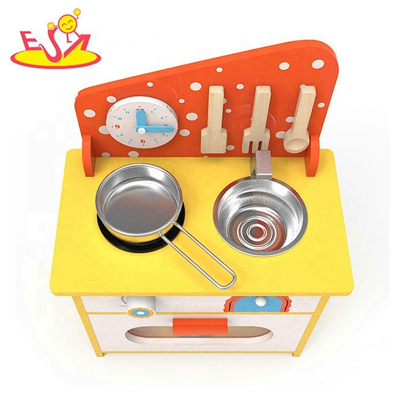 2019 Original Design small white wooden kitchen set for kids W10C426