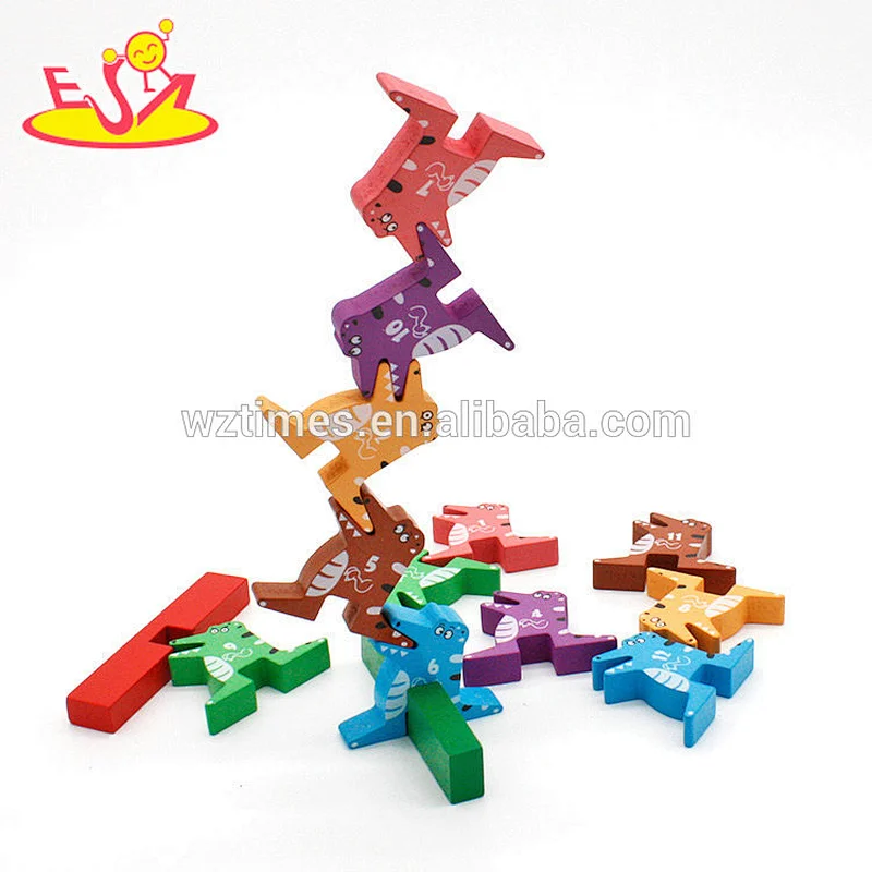 Wholesale unique style wooden splice animal toy for children W13A143