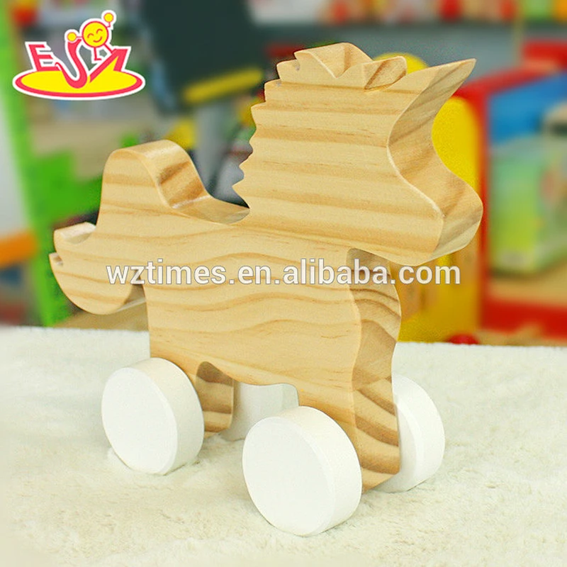 2018 wholesale baby wooden toy unicorn high quality kids wooden toy unicorn fashion children wooden toy unicorn W05B151
