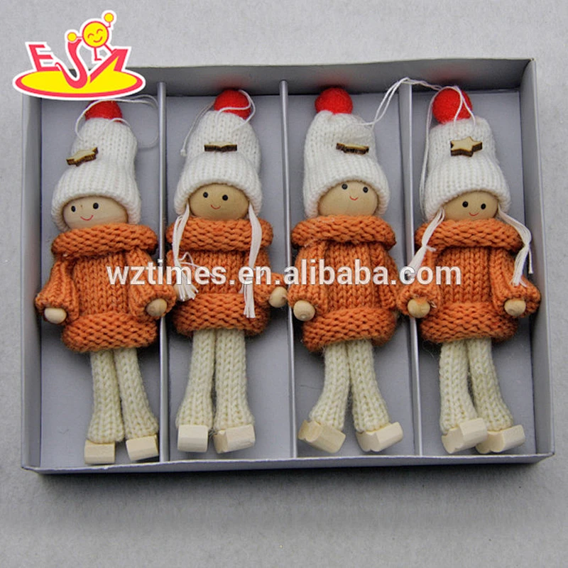 2018 New products top fashion baby dolls toy wooden Christmas presents W02A241