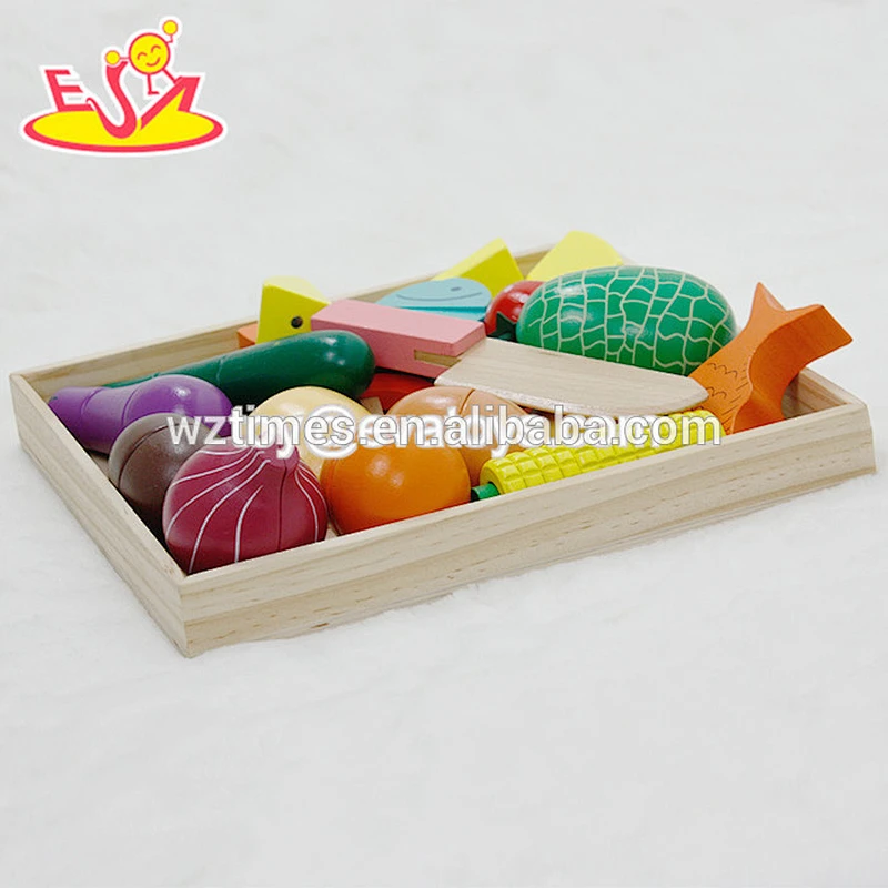 wholesale simulation kids wooden fruit toys for cutting W10B088