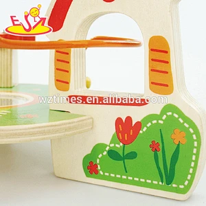 Hölzernes Schnur des Spielzeugs des Großhandelsgeschenkkornspielzeugs 3d für Kinder W11B102