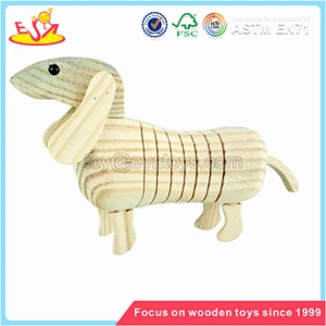 Wholesale kids most popular wooden lizard toy best quality wooden lizard toy W03A030