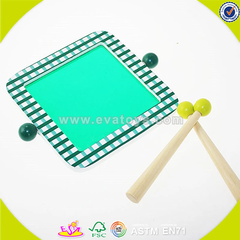 wholesale top sale wooden music baby drum toy,child Music baby drum set toy,wonderful wooden baby drum toy W07J036