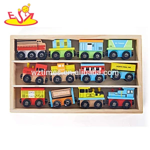 12pcs/wooden multi-color mini car models toys for children W04A378
