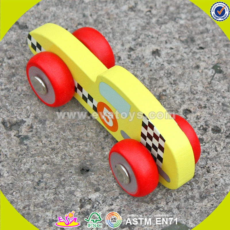 wholesale brand new hot wooden sport car toy for kids,Fashion 3d wooden toy sport car for kids,Mini sport car baby toy W04A128
