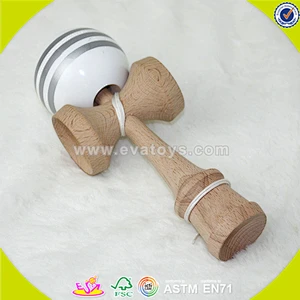 wholesale kids wooden stripe kendama cheap baby wooden stripe kendama children wooden stripe kendama W01A080
