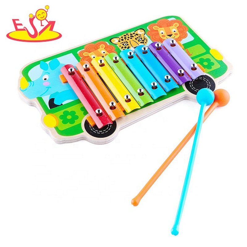 2019 Unique design baby musical wooden xylophone for 1 year old W07C076