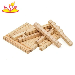 Wholesale wooden base 10 set building blocks toys for kids W12E030