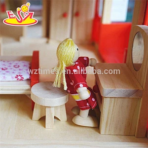 Beste liefert Mini Holz Kleinkind Puppenhaus für Amazon W06A318
