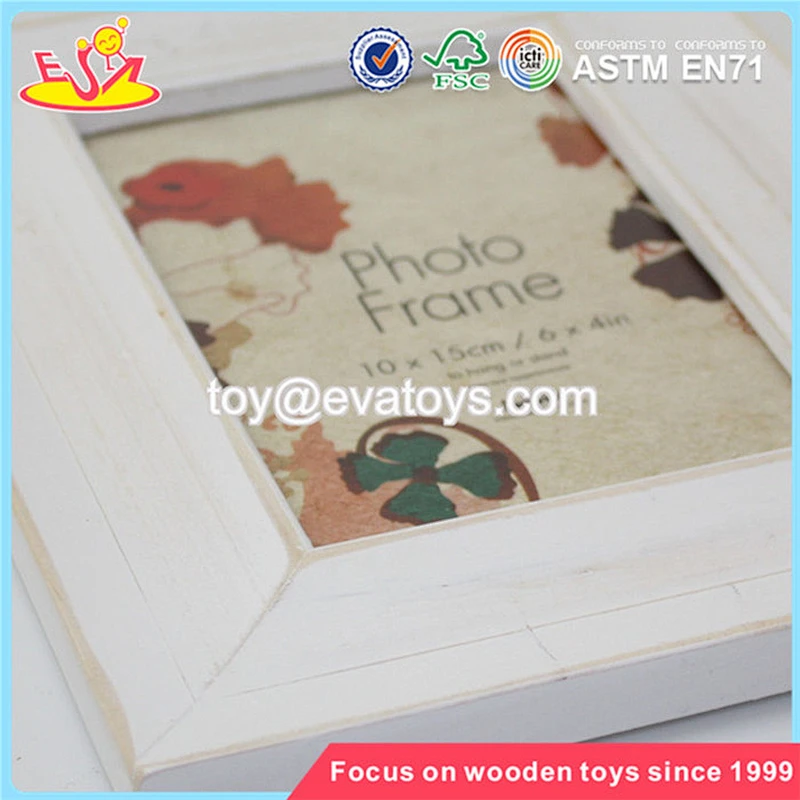 New design beautiful white home decoration wooden picture frame W09A030