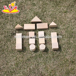 2018 wholesale wooden building block box kid wooden building block box educational wooden building block box W13A086