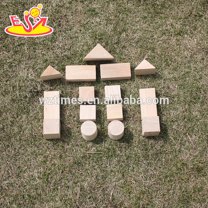 2018 wholesale wooden building block box kid wooden building block box educational wooden building block box W13A086