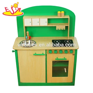 wholesale role play wooden play kitchen set for kids W10C066