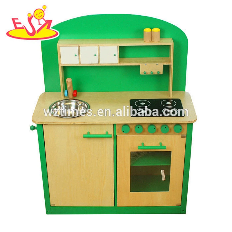 wholesale role play wooden play kitchen set for kids W10C066