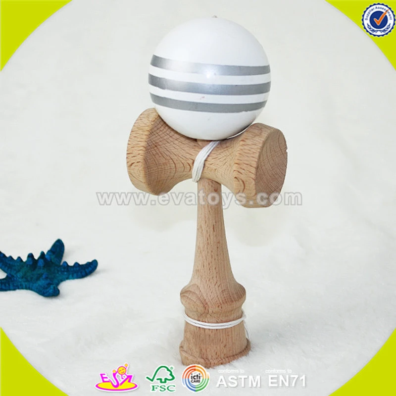 wholesale kids wooden stripe kendama cheap baby wooden stripe kendama children wooden stripe kendama W01A080