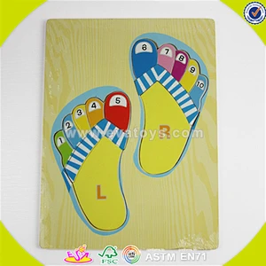 Wholesale top sale wooden pets puzzle toy creative wooden pets puzzle toy beautiful children jigsaw W14A084